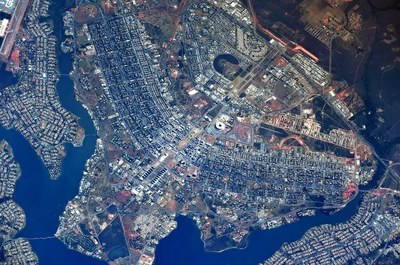 Brasília vista do espaço