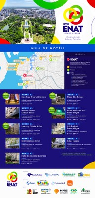 Guia interativo de hotéis XVIII ENAT Porto Alegre